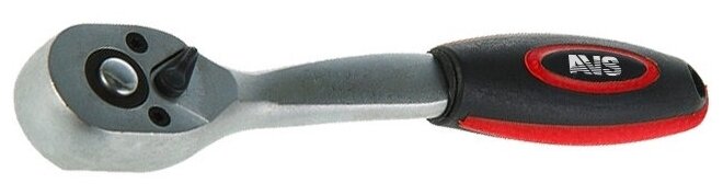 Рукоятка трещоточная 3/8"DR, 72 зубца, AVS RH13872 (пластиковая ручка)