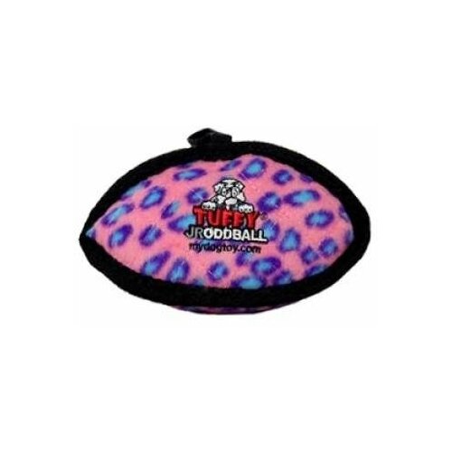 Tuffy Jr Odd Ball Pink Leopard Супер прочная игрушка для собак Торпеда малая, розовый леопард, прочность 7/10 90 г