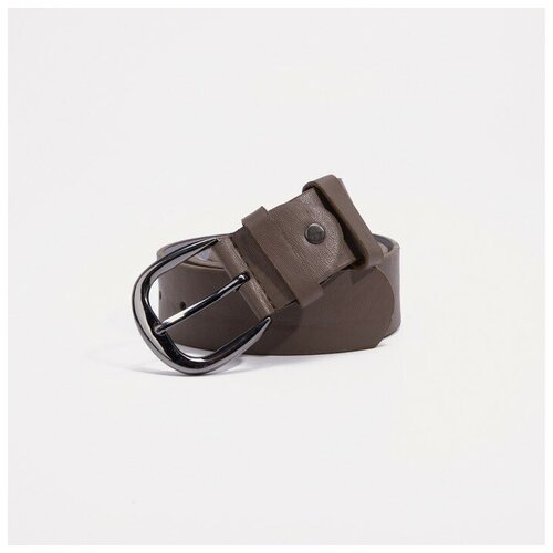 фото Ремень, ширина 3,7 см, винт, цвет кофе noname