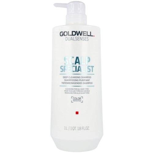 Goldwell шампунь Dualsenses Scalp Specialist Deep Cleansing, 1000 мл cp 1 профессиональное spa средство для глубокого очищения кожи головы scalp scaler 250 мл туба