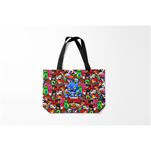фото Сумка-шоппер / 46х35 см / геймерам / brawl stars leon burnettie