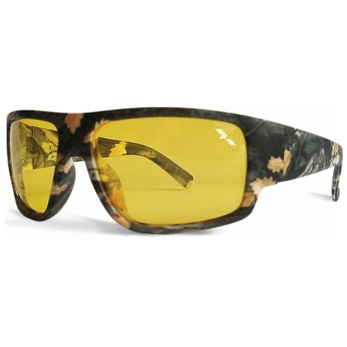 фото Солнцезащитные очки триколор, прямоугольные, оправа: пластик, спортивные, поляризационные, черный