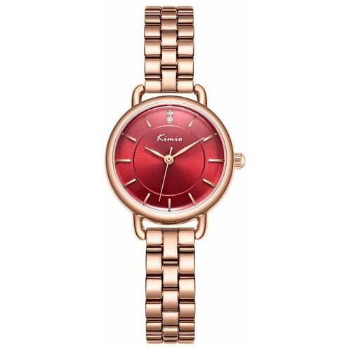 Наручные часы KIMIO Fashion K6405S-GZ1RRE, красный, золотой