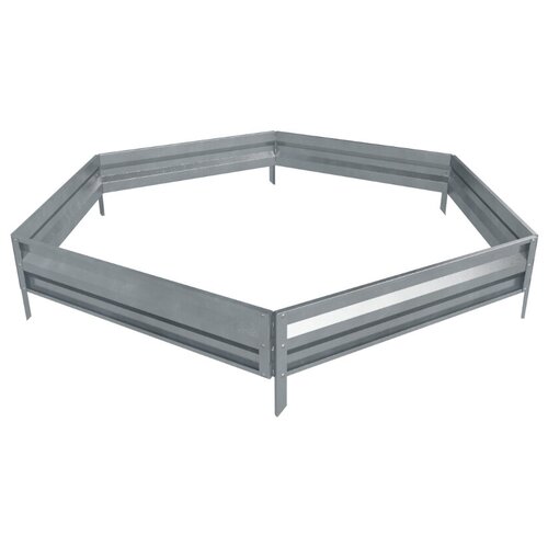 Клумба готовая для сада Delta-Park KS70 (высота 14 см.), серебристый