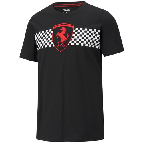 фото Футболка puma ferrari race checkered flag tee черный xxl 59984801