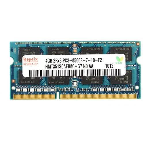 Оперативная память DDR3 4Gb 1066 Mhz Hynix HMT351S6AFR8C-G7 PC3-8500 So-Dimm оперативная память hynix ddr3 4gb 1066 mhz hmt351s6efr8aa pb so dimm pc3 8500