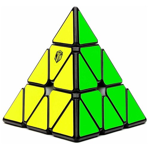 скоростная пирамидка рубик qiyi mofangge x man pyraminx magnetic bell магнитная цветной пластик головоломка Головоломка QiYi MoFangGe X-Man Pyraminx Magnetic Bell