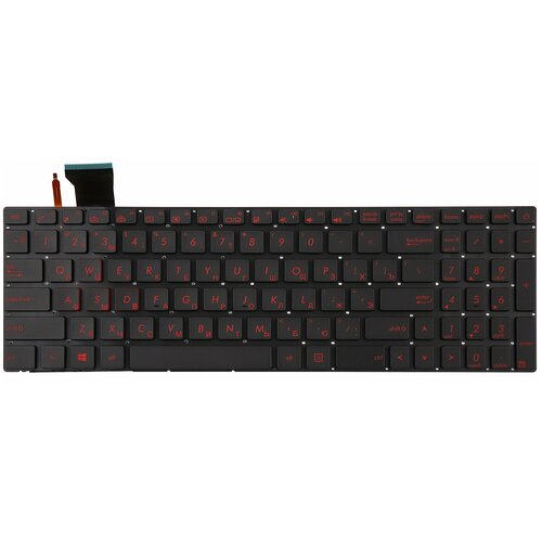 Клавиатура для ноутбука Asus ROG GL552VW черная с красной подсветкой 2794₽