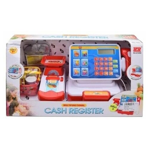 фото Набор "супермаркет" на бат. с продуктами в корзинк toy