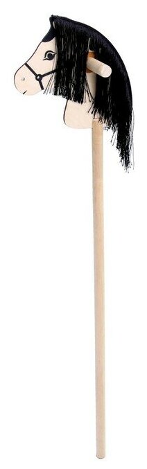 Лошадка-скакалка Бакс "Лошадка на палке" с волосами, длина: 100 см (1540/100)