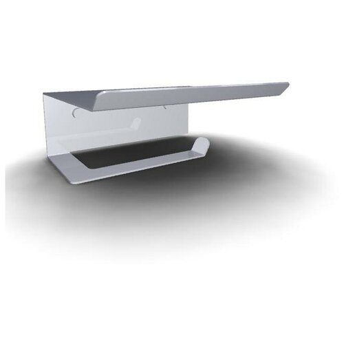 Держатель для туалетной бумаги с полкой Di-Home White