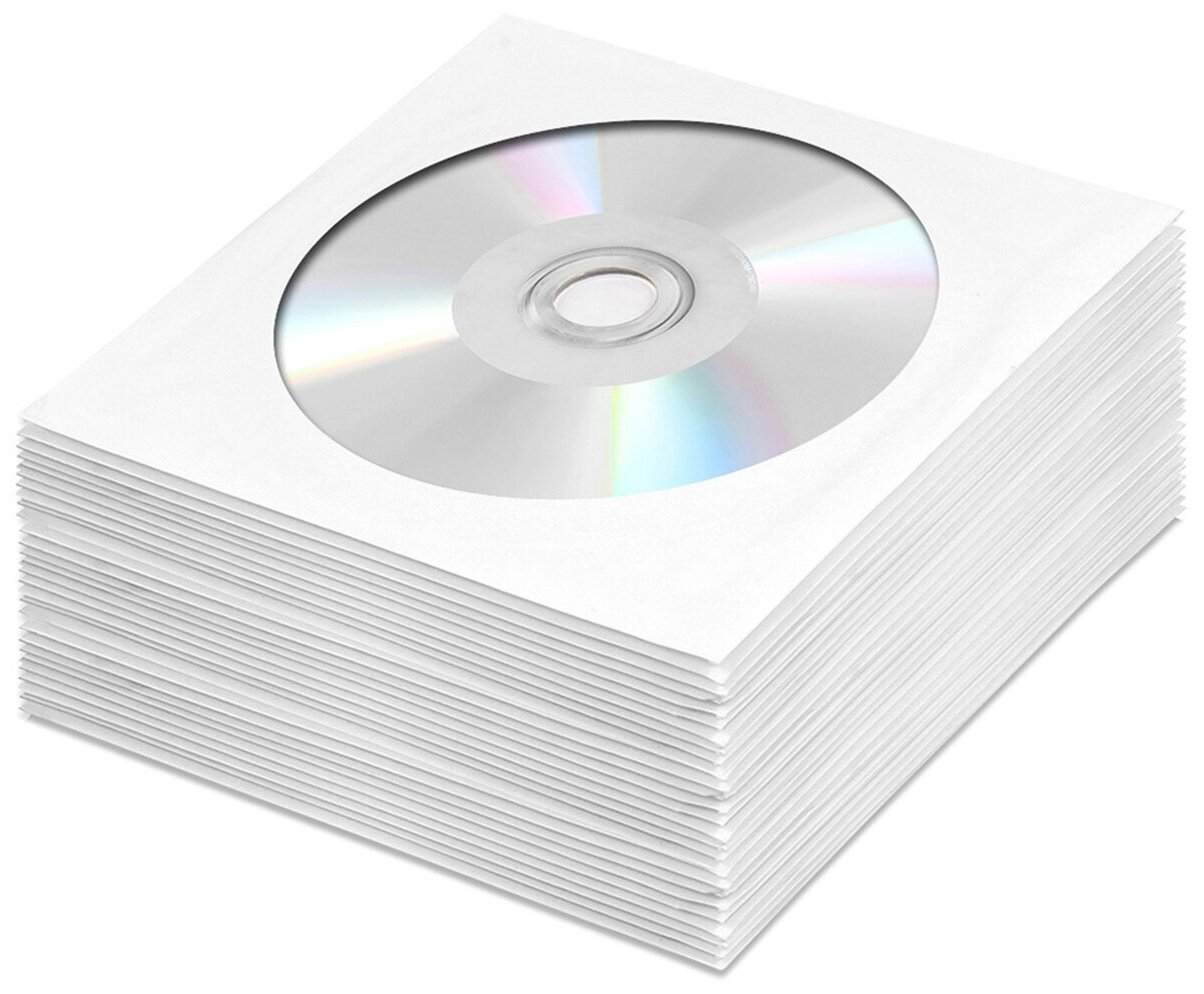 Диск CD-R CMC 700Mb 52x blank (без покрытия) в бумажном конверте с окном, 25 шт.