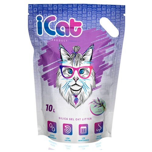 Впитывающий наполнитель iCat Lavander, 5л