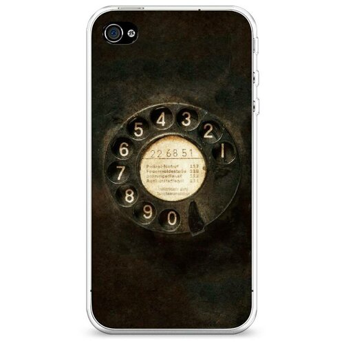 фото Силиконовый чехол "старинный телефон" на apple iphone 4/4s / айфон 4/4s case place