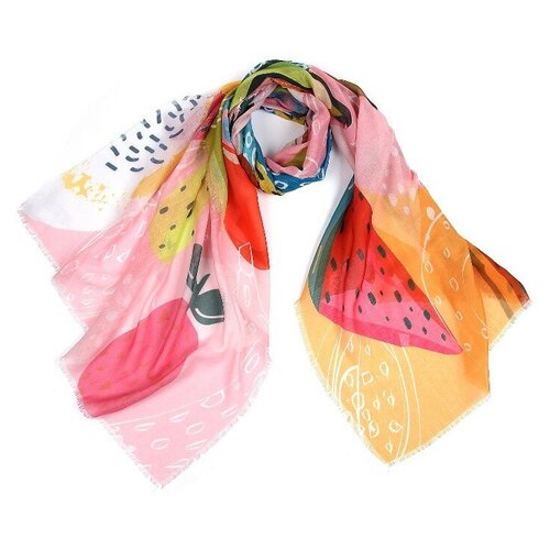 фото Шарф жен. 100% полиэстер 70x180 fabretti ys222119-5