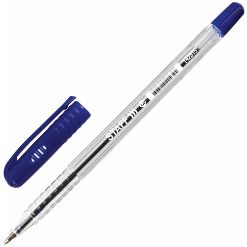 Купить Ручка шариковая STAFF EVERYDAY BP-247, синяя, выгодная упаковка, комплект 50 шт, линия 0, 5мм, 880159, синий