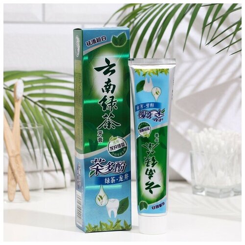 Купить Зубная паста Китайская традиционная на травах с Зеленым чаем Лонг Цзин 100 гр, без бренда