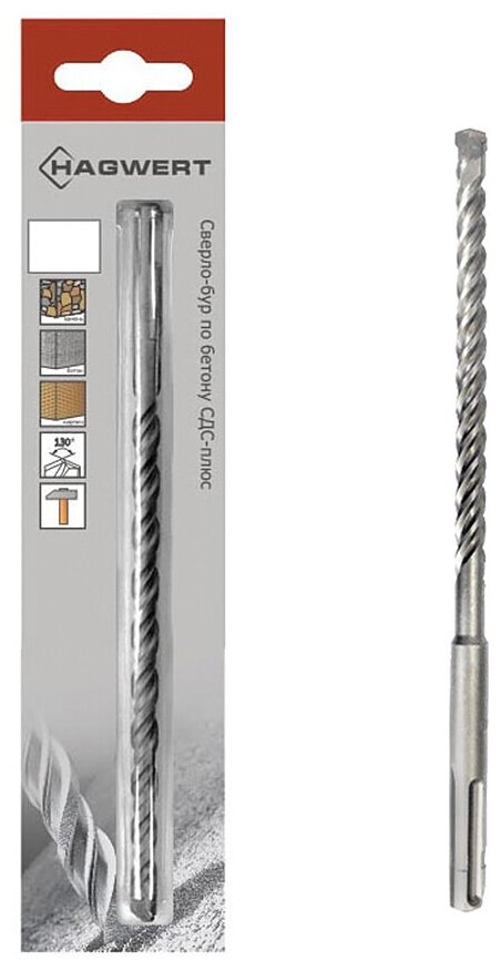 фото Сверло-бур по бетону Hagwert 562001 SDS-Plus, 110х4 мм