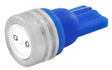 Автолампа диод T10(W5W)12V 1SMD Блистер EXTRA LIGHT без цоколя радиатор 1-конт Cиняя SKYWAY Габариты, номер 2шт