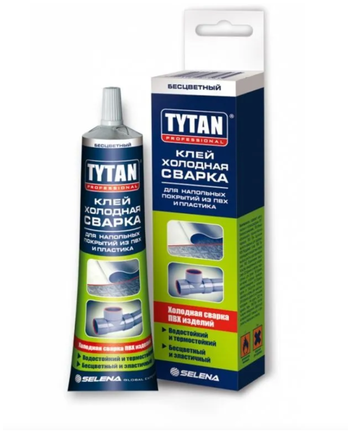 Клей TYTAN Professional холодная сварка для напольных покрытий из ПВХ и пластика 100 г
