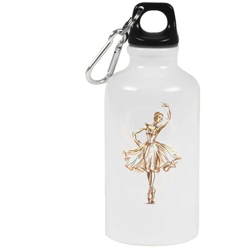 Бутылка с карабином CoolPodarok Илюстрация Балерина