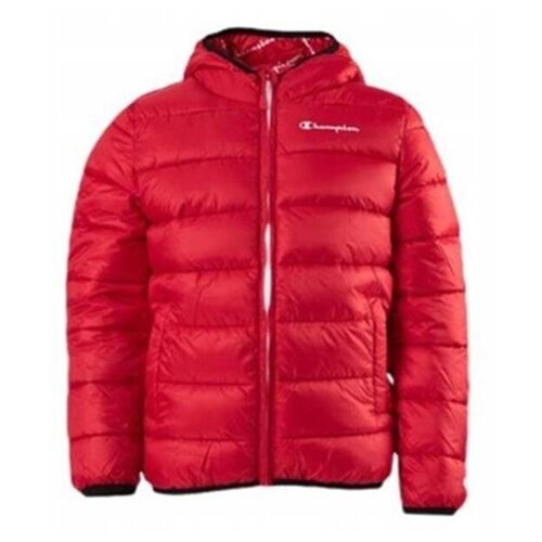 фото Куртка champion legacy outdoor hooded jacket красный l 216647-rs053