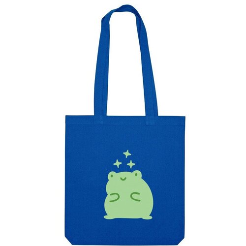 Сумка шоппер Us Basic, синий сумка лягушка милая зеленый