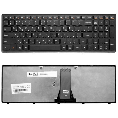 Клавиатура для ноутбука Lenovo IdeaPad Flex 15 G500S G505 S500 Плоский Enter Чёрная с чёрной рамкой PN NSK-BMASU 135000₽