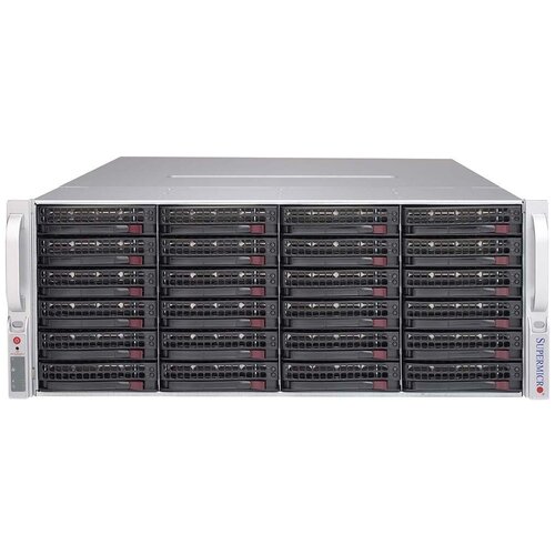 Серверный корпус 4U Supermicro CSE-847E1C-R1K23JBOD 2 х 1200 Вт серый чёрный