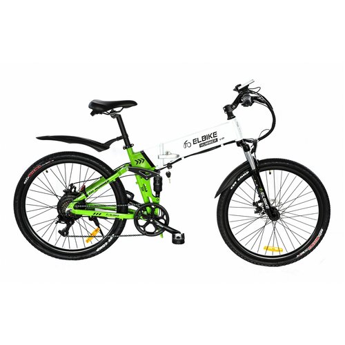 фото Городские велосипеды elbike электровелосипед elbike hummer vip, бело-зеленый