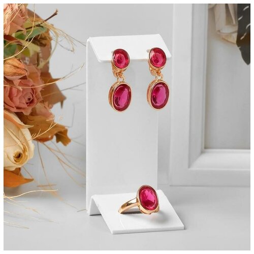 фото Подставка под серьги, кольцо, 4*4*9,5 см, 1,5 мм, цвет белый, в защитной плёнке queen fair