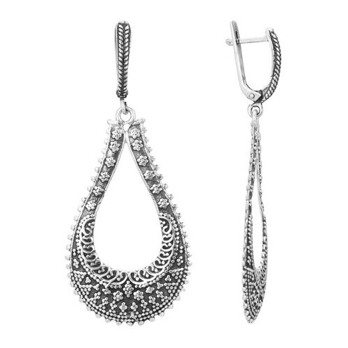 Серебряные серьги 'Сумка'