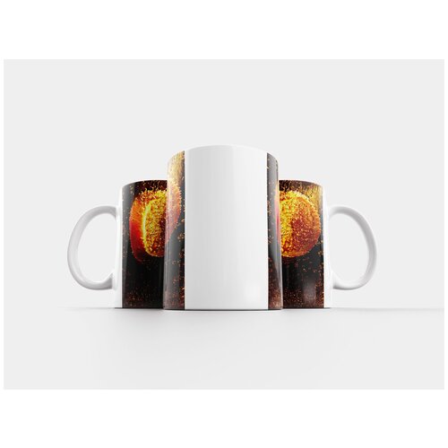 фото Кружка "апельсин, стекло, украшение" 320 мл lotsprints