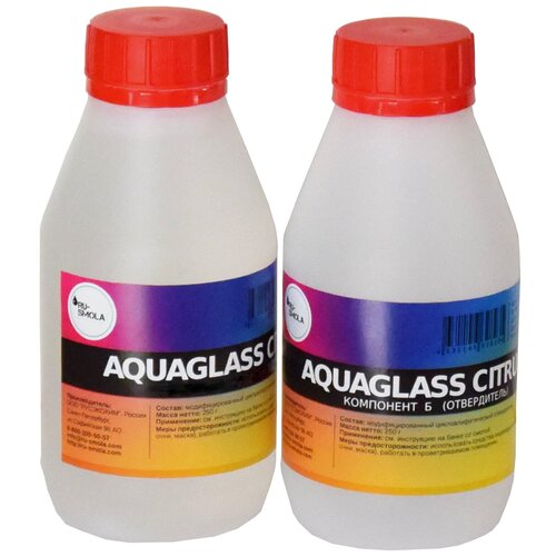 Низковязкая эпоксидная смола для творчества AquaGlass Citrus 300 грамм