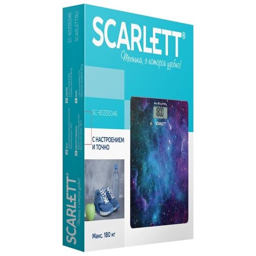 Весы напольные SCARLETT SC-BS33E046 черный ''космос''