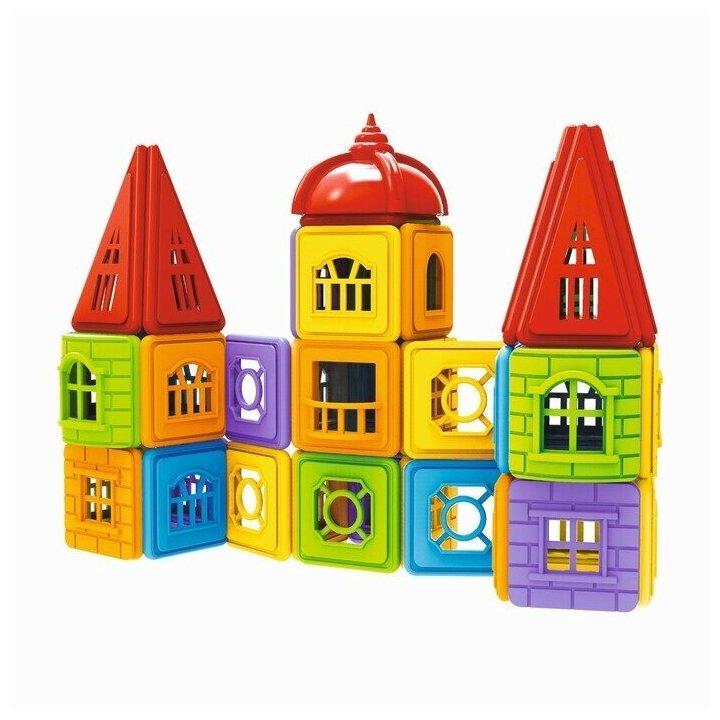 Конструктор магнитный «Замок», 160 деталей