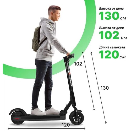 Электросамокат MIDWAY i- Max чёрный (13000 mAh, до 30 км/ч, 400 W)