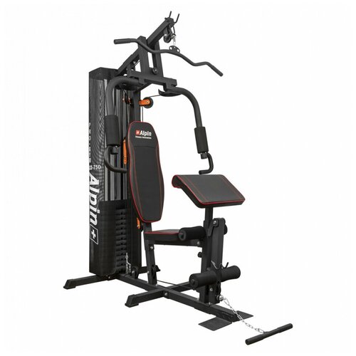 многофункциональный тренажер atlas sport 4st 160 pro box мультистанция для силовых тренировок с грушей вес стека 70 кг Силовой тренажер ALPIN PRO GYM GX-750 спортивная мультистанция, силовой комплекс для домашних тренировок, многофункциональный комплекс для всех мышц