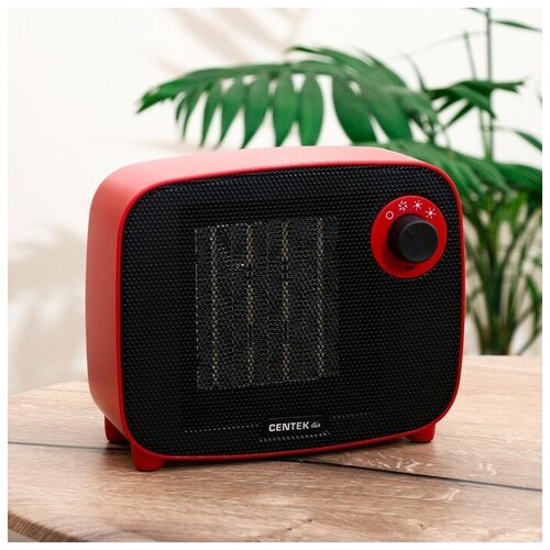 Тепловентилятор Centek CT-6022 керамический настольный 1500 Вт 15 м красный 426100₽