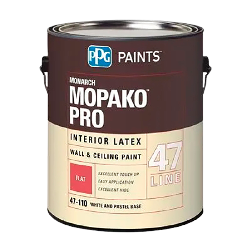 Краска акриловая латексная PPG Mopako PRO Flat глубокоматовая белый 3.78 л