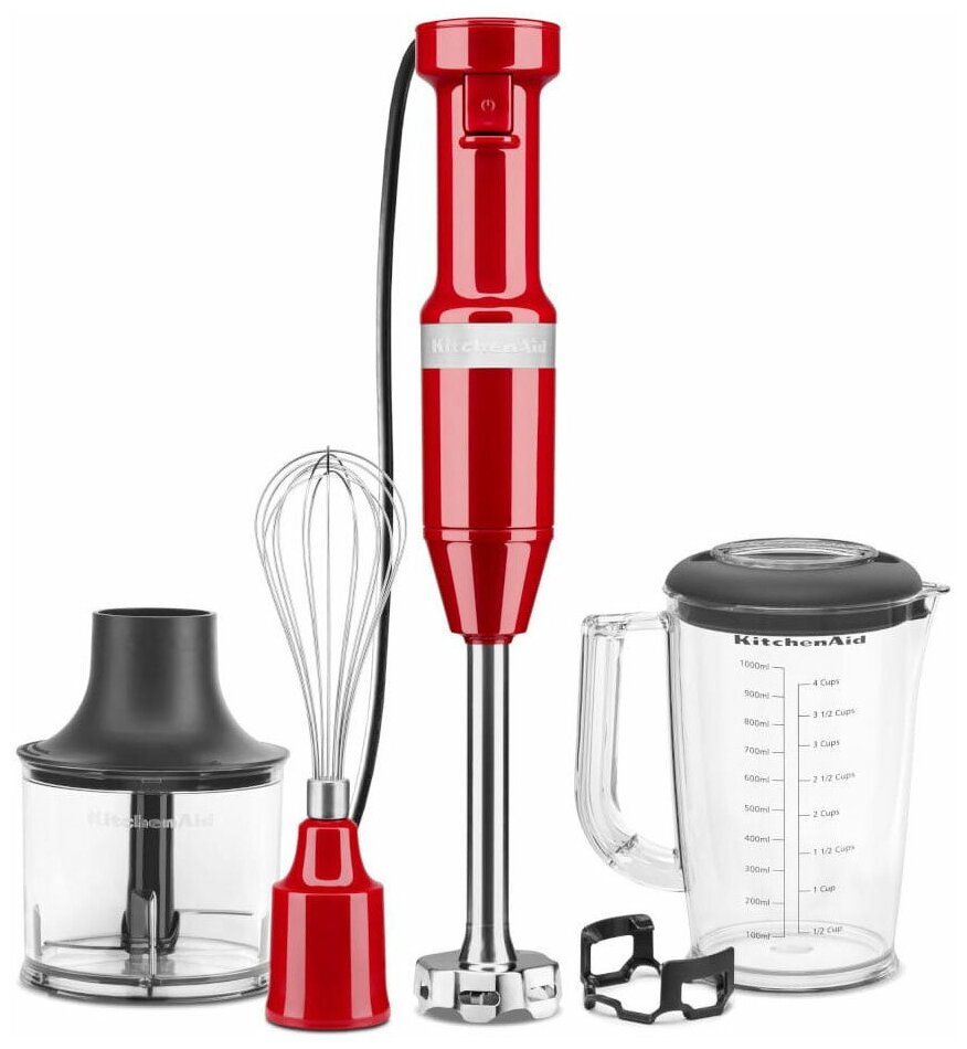 Погружной блендер KitchenAid 5KHBV83EER красный