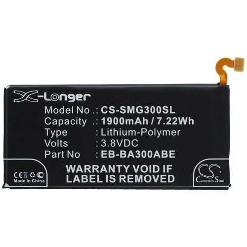 Аккумулятор CS-SMG300SL EB-BA300ABE для Samsung Galaxy A3 SM-A300F, SM-A300F/DS Duos 3.8V / 1900mAh original top quality replacement battery eb ba300abe for samsung galaxy a3 a300 sm a300f sm a300fu a3000 a3009 a300x 3900mah