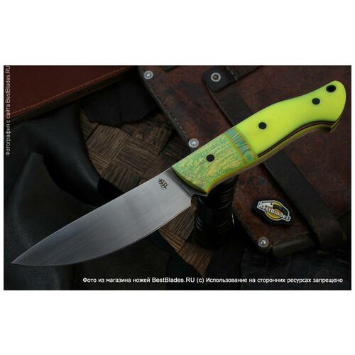 фото Сергей шадрин нож крейсер (м390, ручной сатин, микарта crazy fiber)