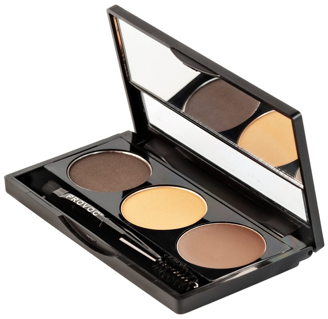 PROVOC EYEBROWNS Brow Palette 04 Dark Brown Набор теней для бровей