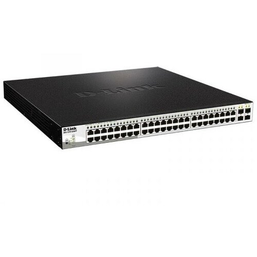 D-Link Коммутатор D-Link DGS-1210-52MPP 48G 4SFP 48PoE 740W настраиваемый 9643100₽
