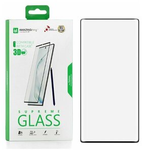 Фото Защитное стекло для Samsung Galaxy Note 10 Amazingthing SupremeGlass Full Screen 3D Black 0.26mm / противоударное стекло / защита дисплея / закалённое стекло / 9H glass / олеофобное покрытие / защита экрана для телефона / 9H стекло / полноэкранное стекло 