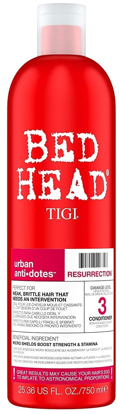 TIGI Bed Head Urban Anti+dotes Resurrection - Кондиционер для сильно поврежденных волос уровень 3 750 мл