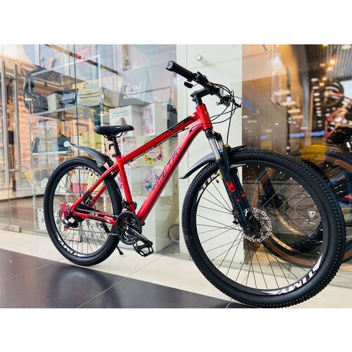 Велосипед Timetry TT006/21s 27.5 алюминиевая рама для активного отдыха мужской/женский/подростковый модель 2023 , красный