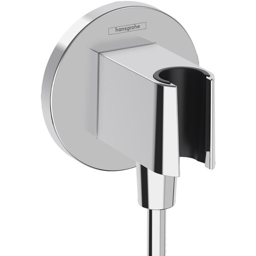 Шланговое подсоединение Hansgrohe FixFit S с держателем лейки, хром 26888000