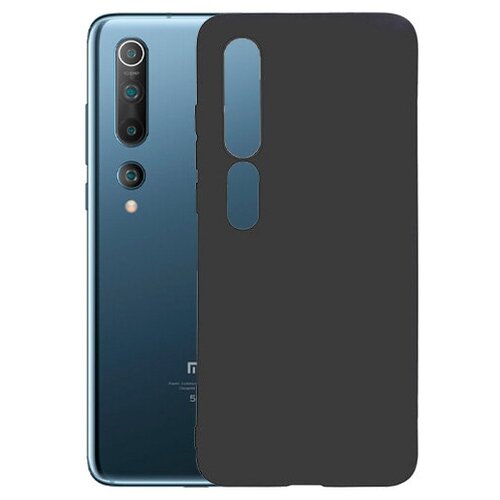 фото Матовый чехол mattecover для xiaomi mi 10 / pro силиконовый черный